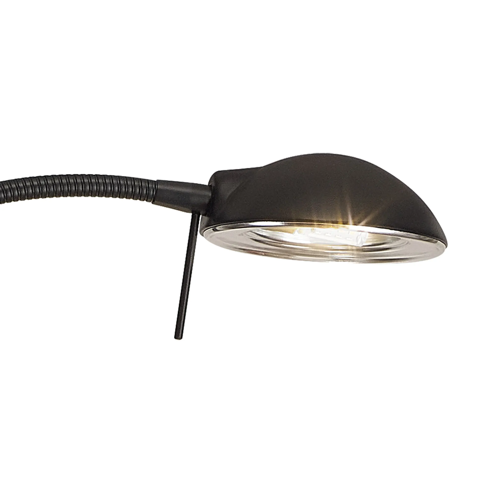 Bamberg 140cm Switched Floor Lamp 1 Light Satin Black D0795  Deco Bamberg